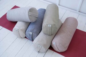 Bolster mit Buchweizenschalen – rund – 4er-Set